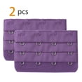 thumbnail image 2 of INSPIRE CHIC Women's 3 Rows 4 Hooks Bra Extenders Straps Extension Burgundy 3 Rows 4 Hooks 2 Pcs, 2 of 5