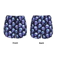 thumbnail image 3 of Yiaed crystal Skull Print Women's Running Shorts with Liner 3 Zipper Pockets Elastic Workout Athletic Gym Yoga Shorts-Medium, 3 of 7