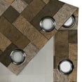 thumbnail image 5 of Ambesonne Chocolate Grommet Curtain, Wooden Parquet Motif, 50" x 54", Beige Pale Brown, 5 of 6