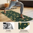 thumbnail image 4 of Green Octopus Planet Star Pattern Hot Yoga Mat Towel Non Slip for Hot Yoga - Quick-Drying Yoga Mat Cover with 4 Corner Pockets with Travel Bag - Hot Yoga Towel Non Slip 70"x26", 4 of 6