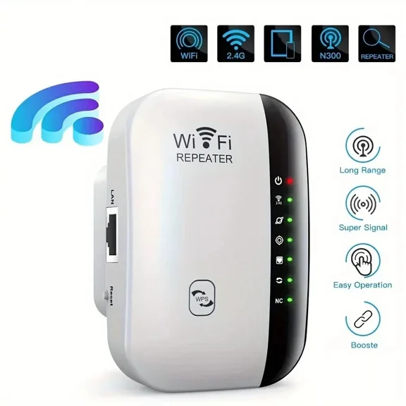 STAR- 300Mbps Wifi Range Extender Repeater Wireless Amplifier Router Signal Booster