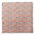 thumbnail image 4 of Bimba Pink Multi Bow & Dots Pure Silk Printed Head Bandanas Summer Neck Wrap Scarf 40 x 40 Inches, 4 of 6