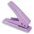 thumbnail image 1 of Single Hole Punch, 1/4 Inch Handheld Puncher with 20 Sheet Capacity, Non-Slip Base for Paper Crafting and Office Use, Purple, 1 of 7
