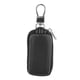 thumbnail image 3 of Estuche para llavero de cuero sintético para llave inteligente de coche, funda para llavero con control remoto, color negro, 3 of 9