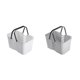 thumbnail image 5 of Advancent Cesta de ducha, bolsa de limpieza de plástico, práctica caja de almacenamiento multifuncional para de baño, suministros para Almacenamiento y organización del hogar Gris, 5 of 6