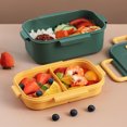 thumbnail image 4 of JeashCHAT Bento Lunch Box 1000ml 2 Layer 3 Compartment Lunch Containers for Adults, Leakproof Bento Box for Work, and Travel, 4 of 9