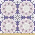 thumbnail image 1 of Floral Fabric by the Yard Upholstery, Abstract Botanics Traditional Romantic Mandalas Pattern in Pink and Blue Tones, Decorative Fabric for DIY and Home Accents, Multicolor by Ambesonne, 1 of 5