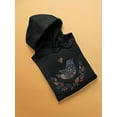 thumbnail image 3 of Grunge Style Bird With Leaves Hoodie Women -Image by Shutterstock, Female Medium, 3 of 4