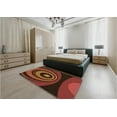 thumbnail image 5 of Ahgly Company Machine Washable Indoor Round Transitional Mahogany Brown Area Rugs, 7' Round, 5 of 7