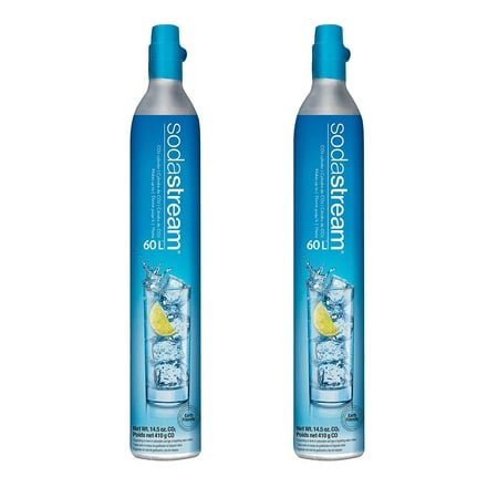 Carbonator, 14.5oz for Sodastream 60L Co2  Set of 2 Makes up to 120 one litre (Best Water Carbonator For Home)