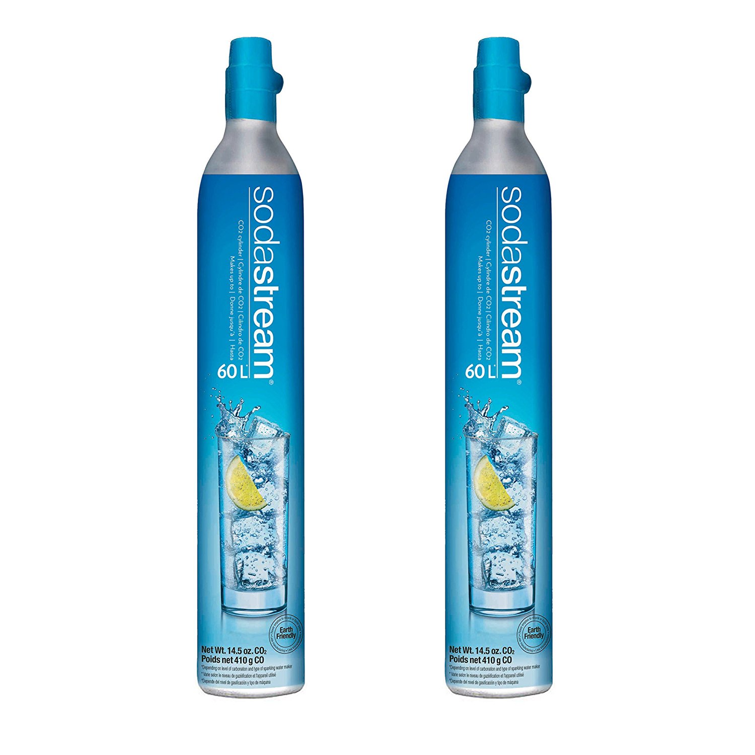 Carbonator 14 5oz For Sodastream 60L Co2 Set Of 2 Makes Up To 120 One 