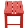 thumbnail image 4 of Ellendale Poly Plastic Backless Adirondack Bench in Red, 4 of 6