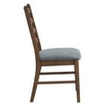 thumbnail image 5 of Set of 4 Linen & Walnut Side Chair, Wooden Dining Room Chairs, High Back Kitchen Side Chair, Farmhouse Dining Chairs for Kitchen, Dining Room (Dark Gray), 5 of 7