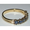 thumbnail image 6 of LBG 10k Yellow Gold Natural Sapphire Womans Eternity Ring - Size 8.75, 6 of 7