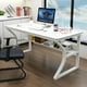 thumbnail image 2 of Gaming Chair Computer Desks Upgrade Household Executive White Computer Desks Study Standing Escritorio Home Office Furniture My Lux Decor Round, 2 of 18