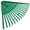 Green, variant on Aloha Outdoor Hand Shrub Rake Garden Tool Garden Cleaning Rake Leaf Rake for Gardening