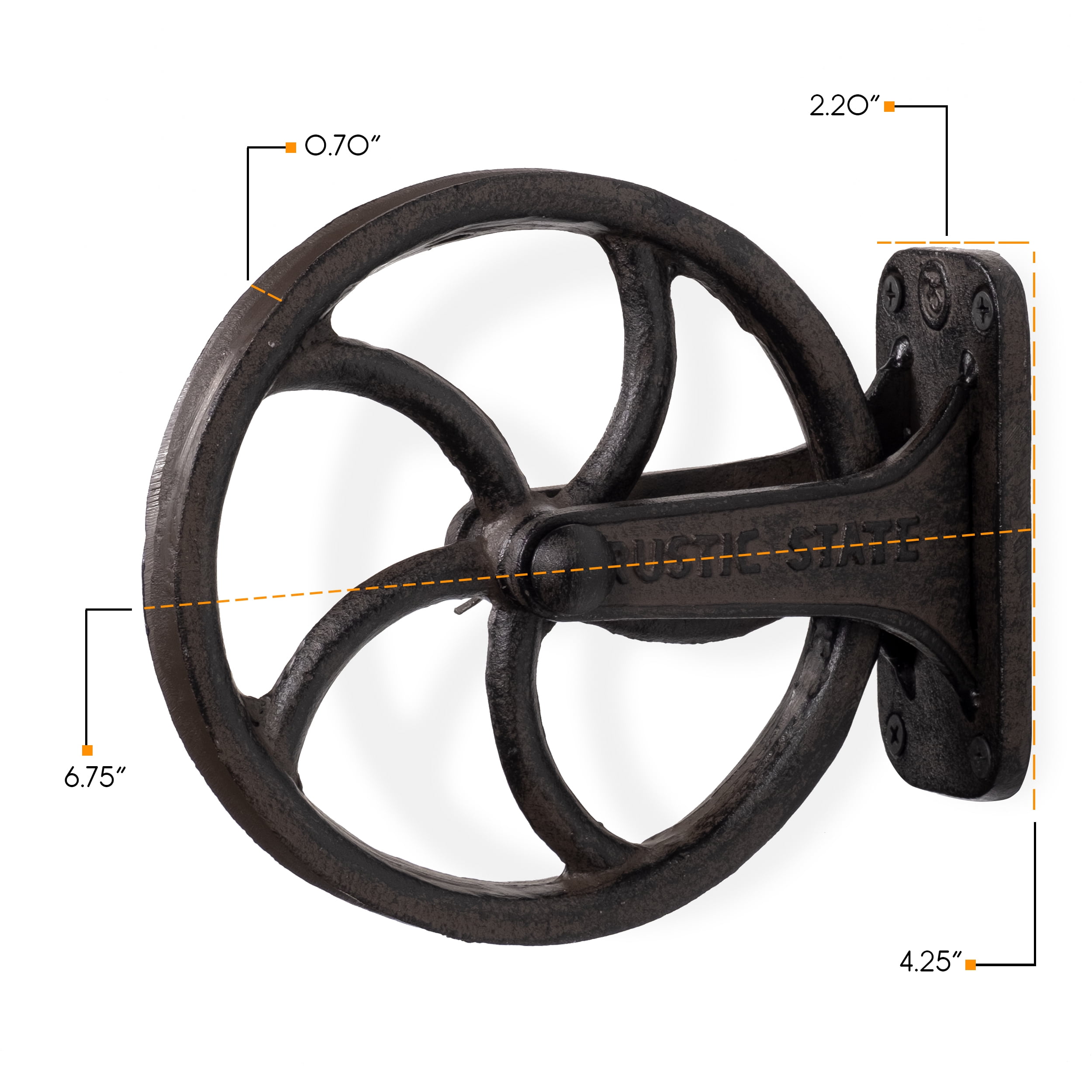 3 FARM STYLE WATER WELL /& BARN CAST IRON ROPE WHEEL PULLEY