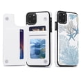 thumbnail image 3 of Turquoise Beach Leather Wallet Case for iPhone 16 15 14 13 12 11 Pro Max Wallet Case Card Holder Flip, 3 of 8
