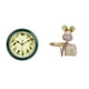 thumbnail image 1 of Reloj De Pájaro Verde Melódico Y Figura De Niña Creativa Con Bandeja Para Guardar Llaves, Decoración De Arte Moderno Para Dormitorio, Regalo De Inauguración De La Casa Y Exhibición De Mesa., 1 of 8