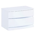 thumbnail image 3 of 16.5" Exquisite White High Gloss Nightstand, 3 of 5