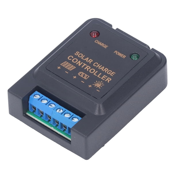 Controlador De Carga Solar, Ajuste PWM Regulador De Panel Solar Fácil Instalación Carga Duradera De 3 Etapas Para 6V 12V