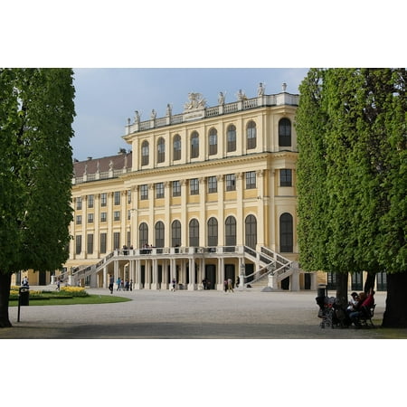 Canvas Print Monarchy Vienna Castle Park Castle Austria Emperor Stretched Canvas 10 x