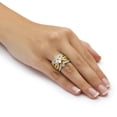 thumbnail image 3 of 3 Piece 2.19 TCW Princess-Cut Cubic Zirconia Bridal Ring Set in 14k Gold over Sterling Silver, 3 of 3