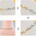 thumbnail image 5 of Necklace Bracelet Extenders, 3Pcs White Gold Plated Crystal Rhinestone Foldover Extension Clasp Set for Women, 5 of 6