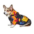 thumbnail image 7 of Fotbe Dinosaurs in Space Print Small Dog Sweater Hoodies Pet Grey Hooded Soft Fleece Sweatshirts with Pocket Fall Winter Puppy Cat Sweaters Warm Clothes-Medium, 7 of 7
