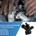 thumbnail image 3 of Conjunto de Carcasa de Termostato de Refrigerante del Motor para Audi RS3 TT para Volkswagen Beetle Golf Jetta Passat Rabbit Reemplazar No.07K-121-133-E/07K-121-132-F/07K-121-132-G, 3 of 7