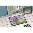thumbnail image 2 of Carolines Treasures PJC1096MAT Who is Your Friend Owl Door Mat Indoor Rug or Outdoor Welcome Mat 18x27 Doormat  27"L x, 2 of 4