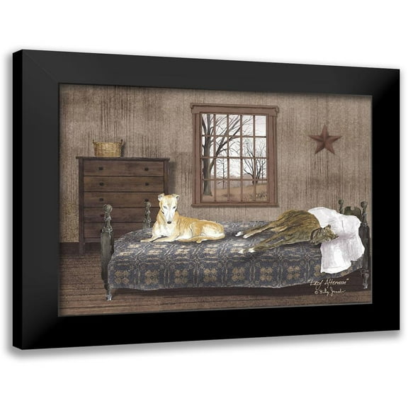 Jacobs, Billy 14x12 Black Modern Framed Museum Art Print Titled - Lazy Afternoon