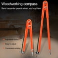 thumbnail image 2 of Clearance! Delayuji Tools Home Improvement Large S Marking Pencil Drawing Diameter Precision Woodworking L Line Decoration Compass Home Improvement One Size Multi-Color, 2 of 9