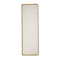 thumbnail image 4 of Hammered Iron Rectangular Wall Mirror, Gold, 4 of 5