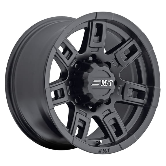 Mickey Sidebiter II Wheel with Satin Black Finish (17x9"/6x5.5") 0 millimeters offset
