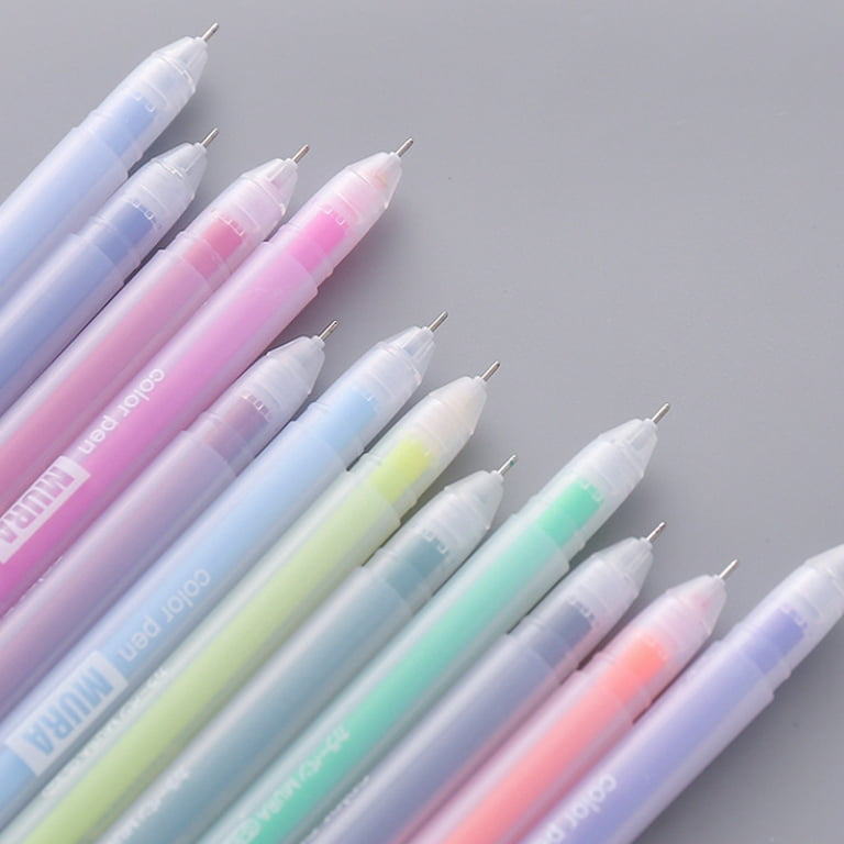 Niyofa Simple Color Gel Pen 0.5mm Pen Tip Cute Hand Account
