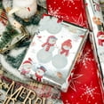 thumbnail image 5 of HOMERAL Christmas Wrapping Paper Roll - White Gift Wrap with Fox, Snowman and Snowflake - Perfect for Christmas - 17 Inch X 33 Feet, 5 of 8