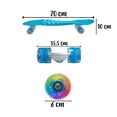 thumbnail image 4 of Patineta Waveboard Esqueletón Set Azul Con Casco LAVIGA Protecciones Plástico Alta Resistencia, 4 of 5