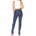 thumbnail image 3 of Women's Casual Comfy Slim Pocket Jeggings Jeans Pants with Button, 3 of 6