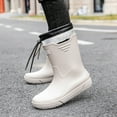 thumbnail image 3 of AUXDIQ Wellington Boots Men Mid-calf Wellies Waterproof Rain Boots Outdoor Garden Shoes, 3 of 5
