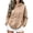 Khaki, variant on Womens Leopard Print Hoodie Zip Front Long Sleeve Sweatshirts Cheetah Print Drawstring Hood Split Pockets Jacket Navy S