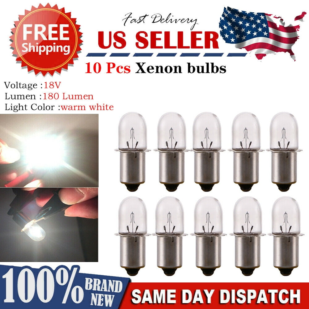 For DeWalt Ryobi FLASHLIGHT REPLACEMENT BULBS 18V Xenon Bulb Supplies 180 Lumens 