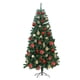 thumbnail image 1 of Árbol de Navidad Pino Artificial 1.80M Frondoso Color Verde + Juego de 62 Esferas y Adornos Decorativos Skygreen verde, 1 of 7