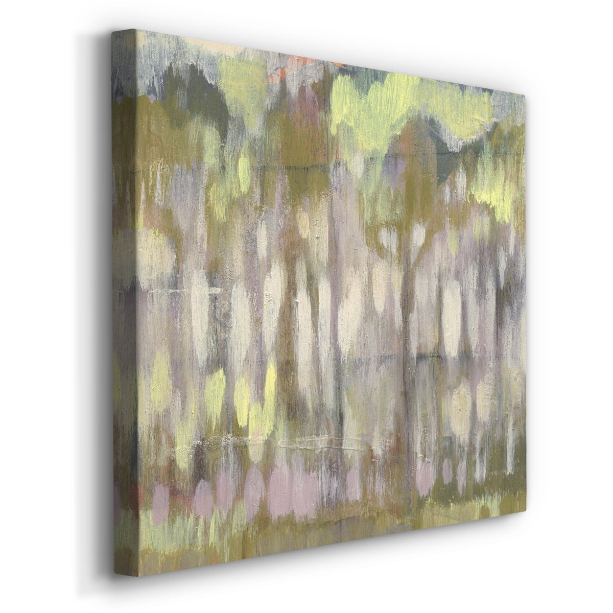 Wexford Home Stained Glass Trees II-Premium Gallery Wrapped Canvas, 10" x 10" - Ready to Hang