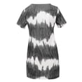 thumbnail image 4 of Babysbule Womens DressesFashion Womens Tie-Dye Short Sleeve O Neck Pockets Loose Comfy Casual Dress, 4 of 5