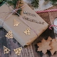 thumbnail image 5 of Myenne 100 Unfinished Wooden Ornaments DIY Blank Wood Xmas Tree Slices Cutout Rustic Piece For Festive Holiday Xmas Tree Hanging Decor Mixed Pattern, 5 of 10