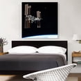 thumbnail image 2 of ARTCANVAS International Space Station Earth and Moon Canvas Art Print - Size: 36" x 36" (1.50" Deep), 2 of 9