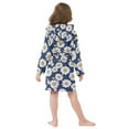 thumbnail image 4 of FORMRS Niños Bathrobe Unisex Hooded Robe Soft Plush Pajamas Sleepwear, Size 2-3T, Retro Daisy Pattern, 4 of 7