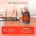 thumbnail image 4 of Lasko MyHeat Max CD09100 Black 1500W 2 Speed, Timer, Thermostat Ceramic Space Heater, 4 of 9