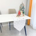 thumbnail image 3 of Camino de mesa con estampado de bronce y borlas para decoración de bodas, fiestas de Navidad, 33 x 180 cm, 3 of 5